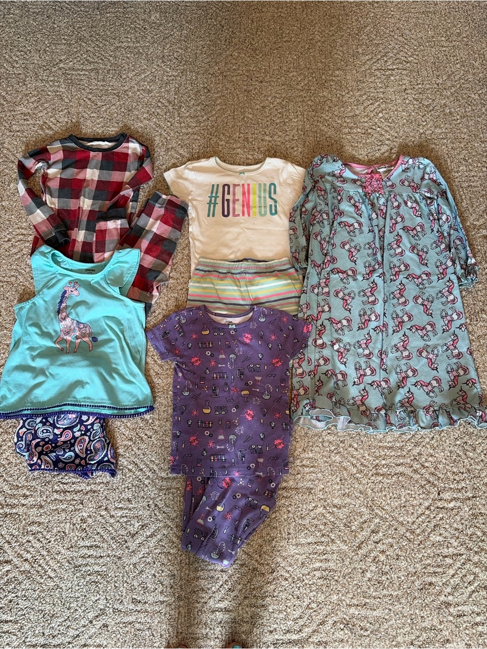 Girls' 4-5 pajamas lot